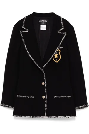 CHANEL Blazer de tweed con botones 2005