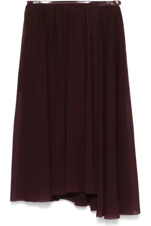 Serafini Falda midi con diseño plisado