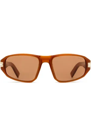 Ermenegildo Zegna Lentes de sol con armazón ovalada