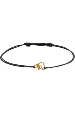 Aliita Pulsera Letra F en oro amarillo de 9kt con citrino