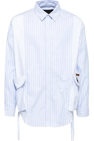 Musium Div. Camisa con rayas diplomáticas estampadas