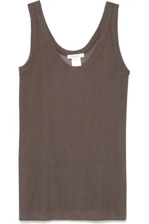 LEMAIRE Camiseta tejida de canalé sin costuras