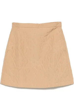 Maison Kitsuné Falda corta con diseño capitonado
