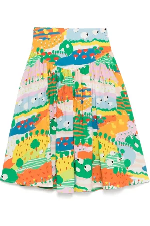 Stella McCartney Falda con estampado gráfico