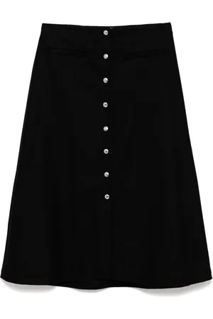 Maison Kitsuné Falda midi con botones a presión