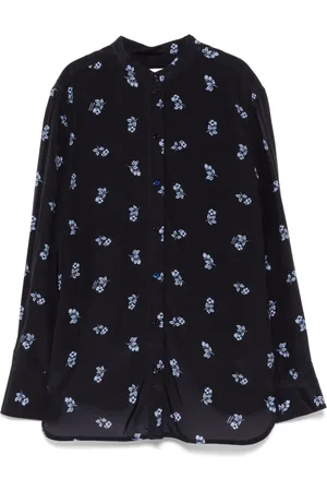 Maison Kitsuné Camisa con cuello alzado