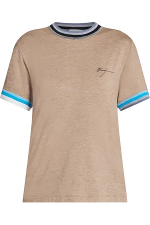 Salvatore Ferragamo Playera con hombros caídos