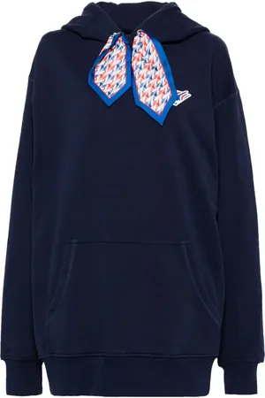 Casablanca Hoodie de mascada con parche del logo