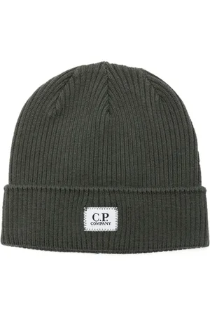 C.P. Company Gorro tejido con parche del logo