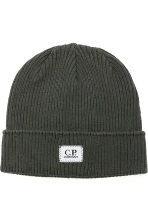 C.P. Company Gorro tejido con parche del logo