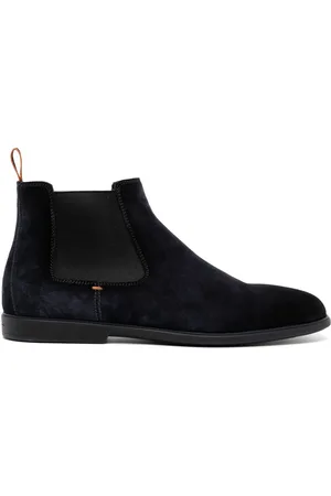 santoni Botas Chelsea de gamuza