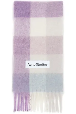Acne Studios Mascada con cuadros estampados