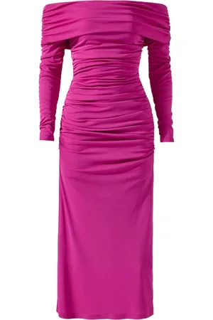 Carolina Herrera Vestido midi con detalle fruncido