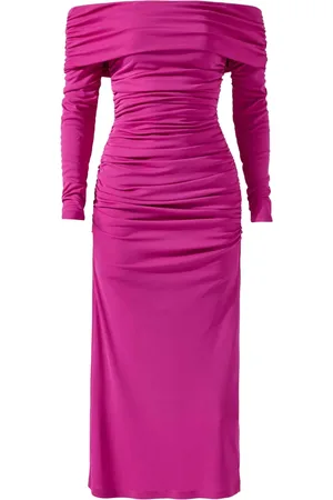 Carolina Herrera Vestido midi con detalle fruncido