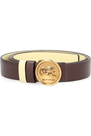 Etro Cinturón reversible con hebilla Pegaso