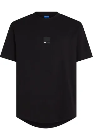 Karl Lagerfeld Playera con dobladillo curvo