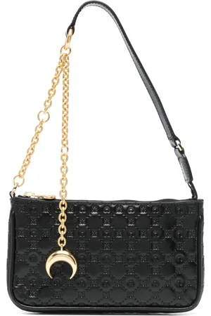Marine Serre Bolsa de hombro con monograma en relieve