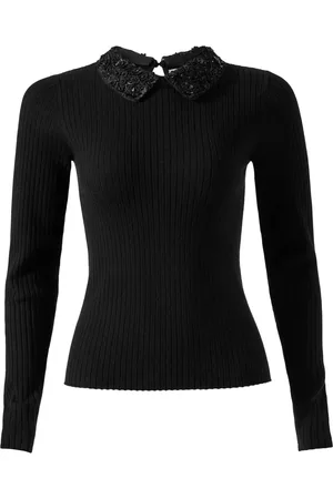 Carolina Herrera Top de canalé bordado