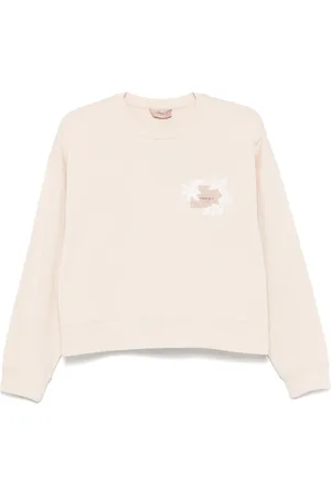 Twin-Set Sudadera con parche floral