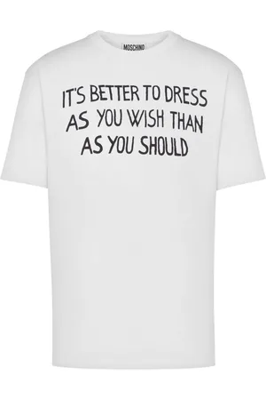 Moschino Playera con eslogan estampado