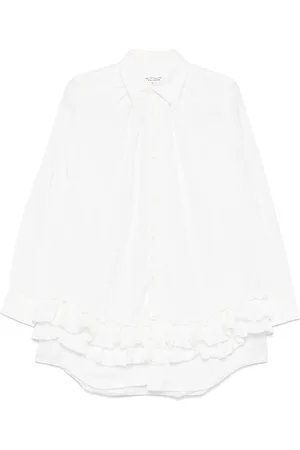 Comme des Garçons Camisa con ribete de volantes