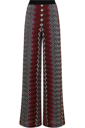 Missoni Pantalones anchos con diseño zigzag