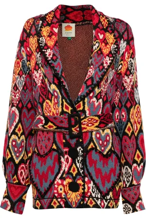 Farm Rio Blazer tejido Hearts Ikat