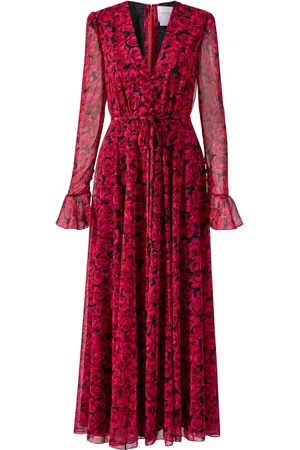 Carolina Herrera Vestido midi de georgette