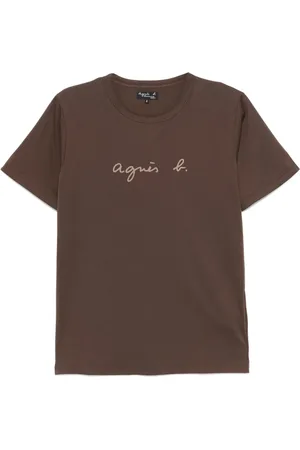 AGNÈS B. Playera con logo estampado