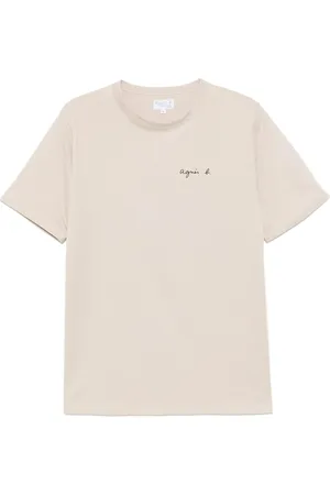AGNÈS B. Playera con logo estampado