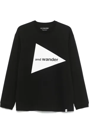 and wander Playera con logo estampado
