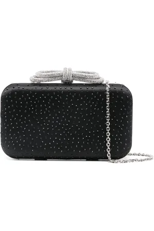 Mach & Mach Bolsa de mano con detalles de cristal