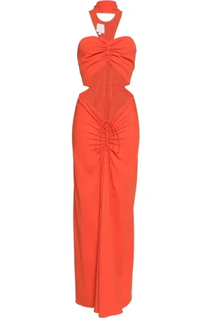 CHRISTOPHER ESBER Vestido Reversed Halter Disconnect