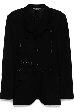 Comme des Garçons Blazer con detalle envejecido