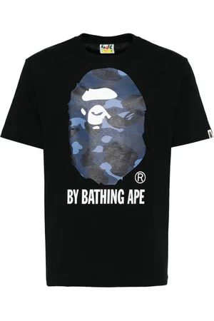 A Bathing Ape Playera con logo estampado