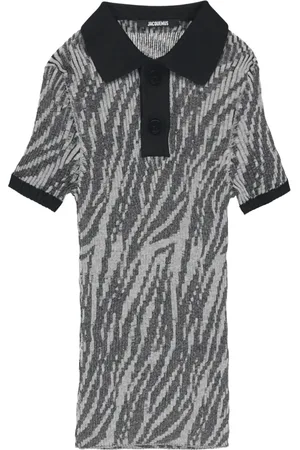 Jacquemus Playera tipo polo tejida de canalé