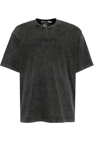 A Bathing Ape Playera con logo estampado