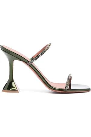 Amina Muaddi Mules Gilda con tacón 95mm
