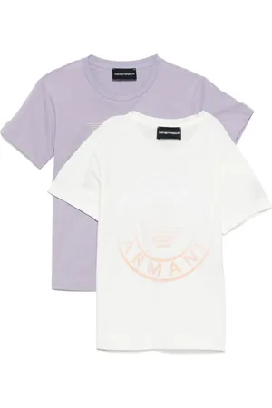 Emporio Armani Pack de dos playeras con logo estampado