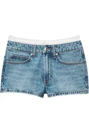 Alexander Wang Shorts de mezclilla con tiro alto