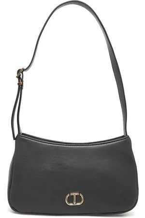 Twin-Set Bolsa de hombro con placa del logo