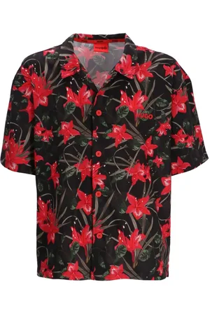 HUGO BOSS Camisa estampada manga corta