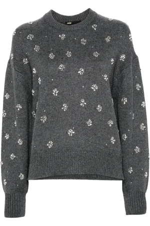 Maje Suéter con detalles de strass