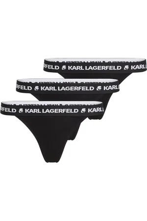 Karl Lagerfeld Set de tres piezas de ropa interior brasileña con logo