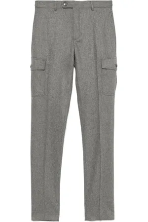 Incotex Pants cargo con efecto mélange
