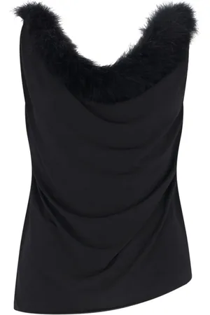 COPERNI Top con detalle de plumas