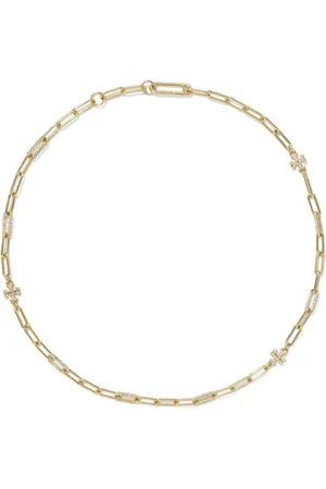 Tory Burch Collar Good Luck Chain Pave