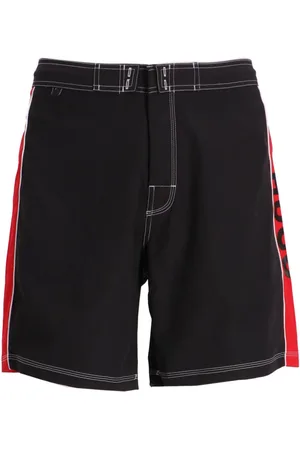 HUGO BOSS Shorts de playa con franjas del logo