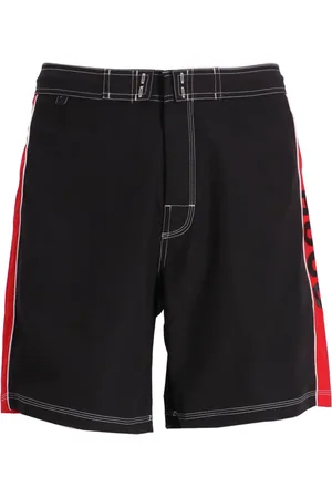 HUGO BOSS Shorts de playa con franjas del logo