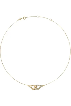 Tory Burch Collar con dije Interlocking Wishbone